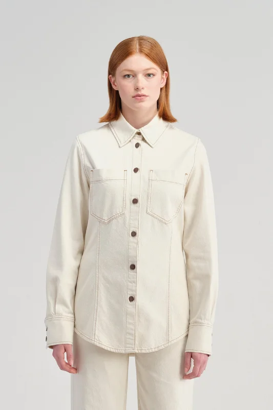 Robyn Denim Shirt Ecru