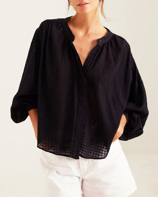 Sacrecoeur Lena Blouse Nero Noir