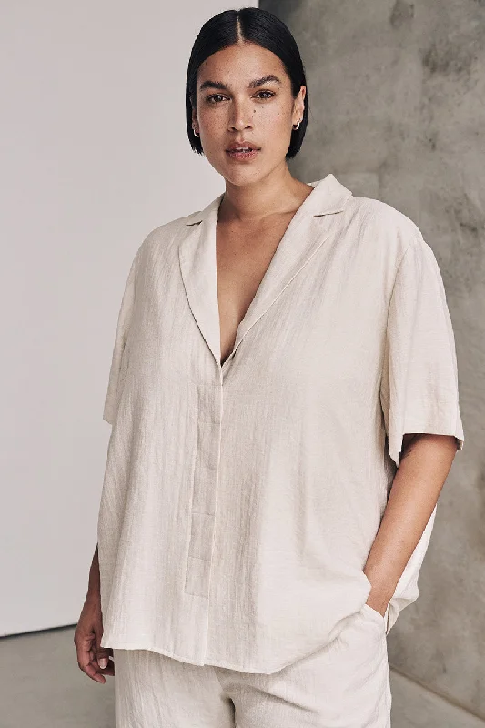 SHANIYA NATURAL LINEN BLEND SHIRT