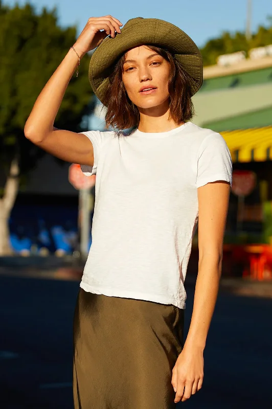 Sierra Crew Neck Tee in White