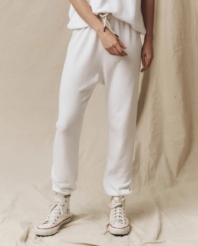 The Stadium Sweatpant. Solid -- True White