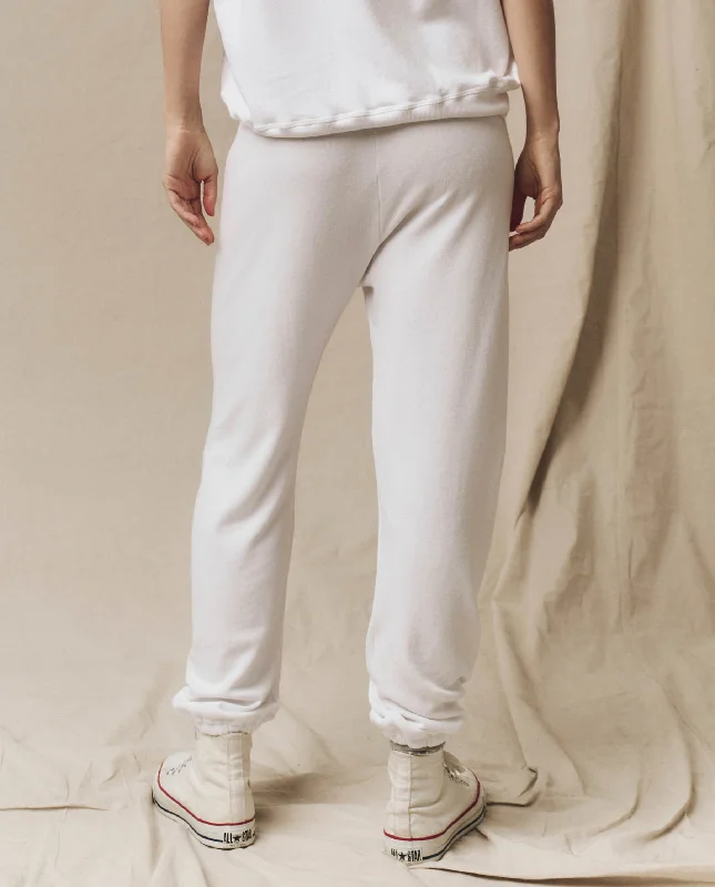 The Stadium Sweatpant. Solid -- True White