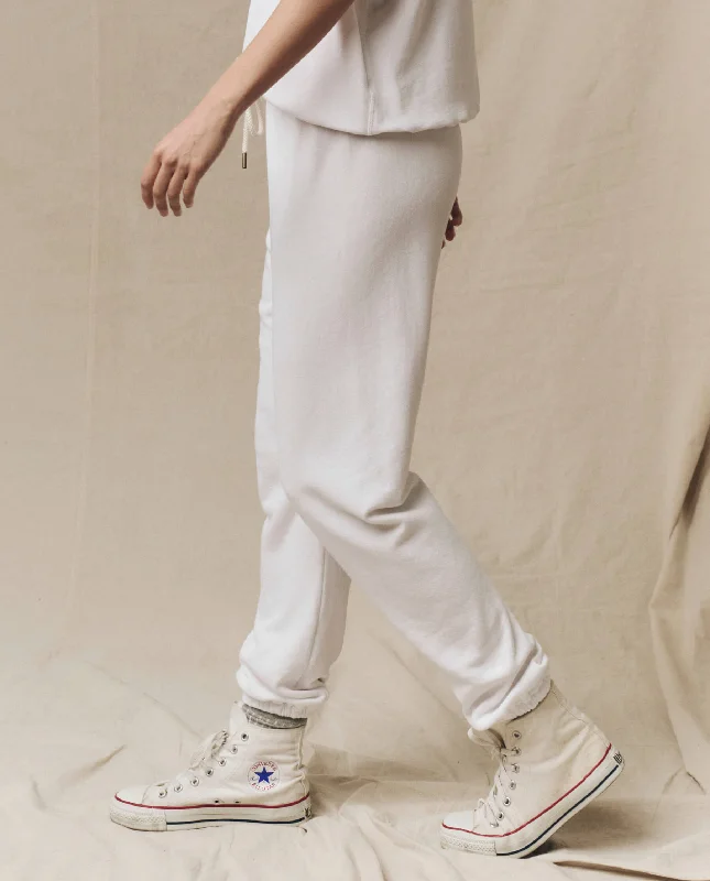 The Stadium Sweatpant. Solid -- True White