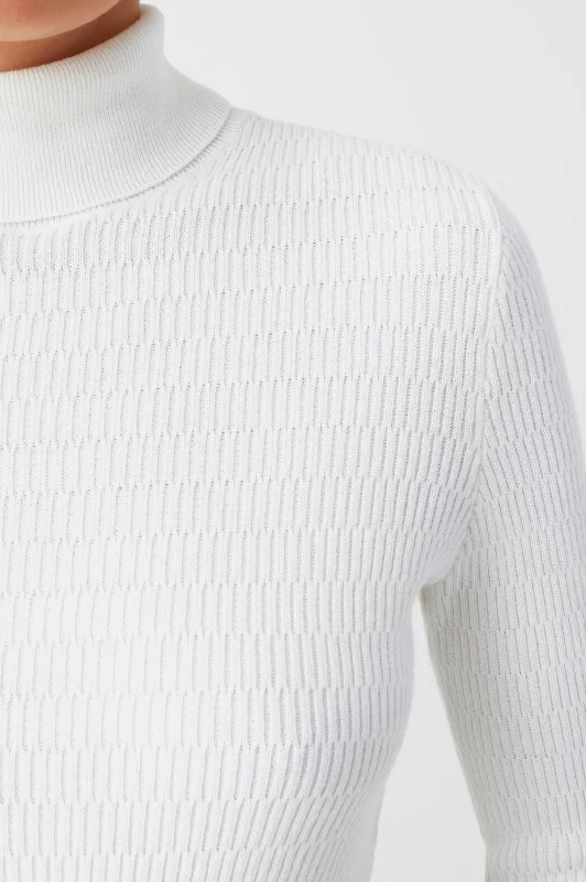 Turtle Neck Long Sleeve in Ivory