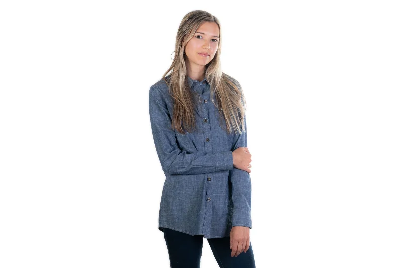 Women's Cascade Shirt- Indigo Blue Chambray