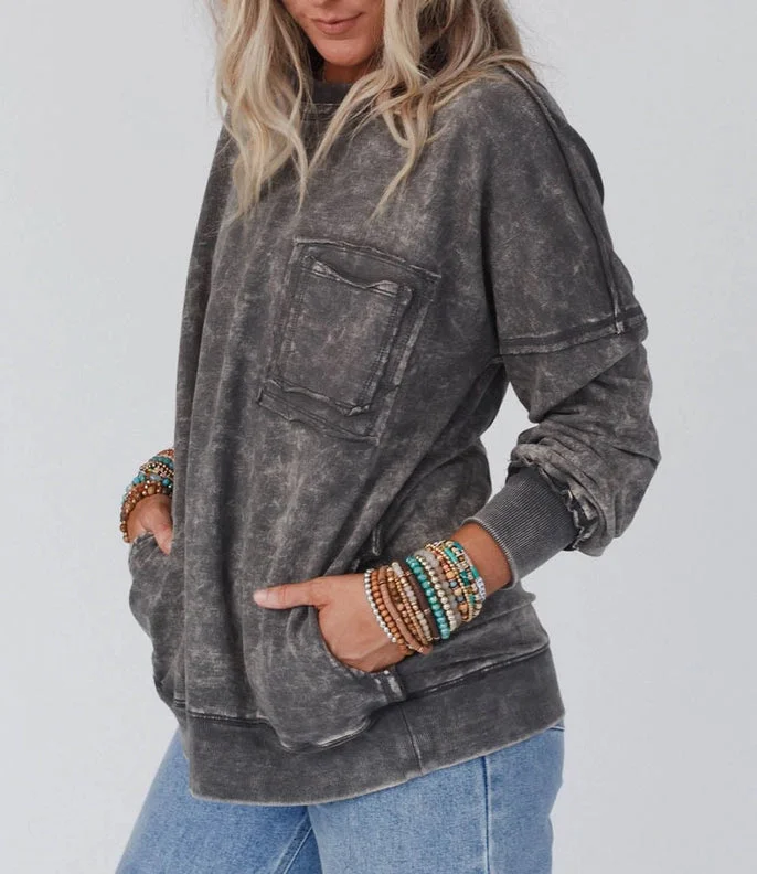 Women's Chill Days Oversized Sweatshirt in Grey