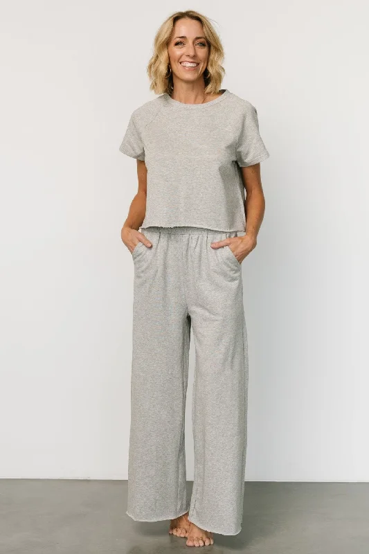 Wren Top + Pants Set | Heather Gray